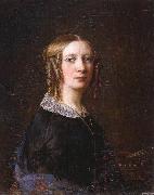 Sophie Adlersparre Portrait with the side-curls that were most common as part of 1840s women's hairstyles. oil painting picture wholesale